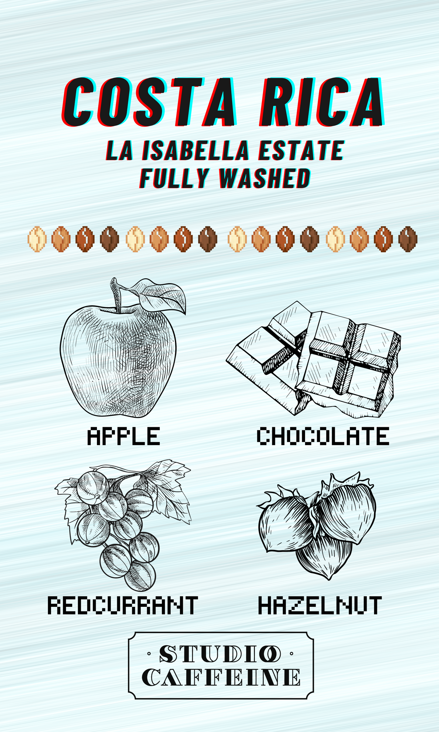 COSTA RICA La Isabella Estate Fully Washed coffee bean fresh roasted by Studio Caffeine