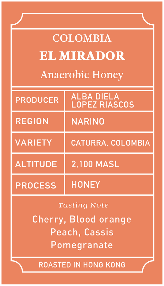 Colombia El Mirador Anaerobic Honey
