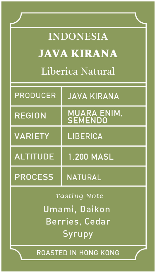 Indonesia Java Kirana Liberica Natural