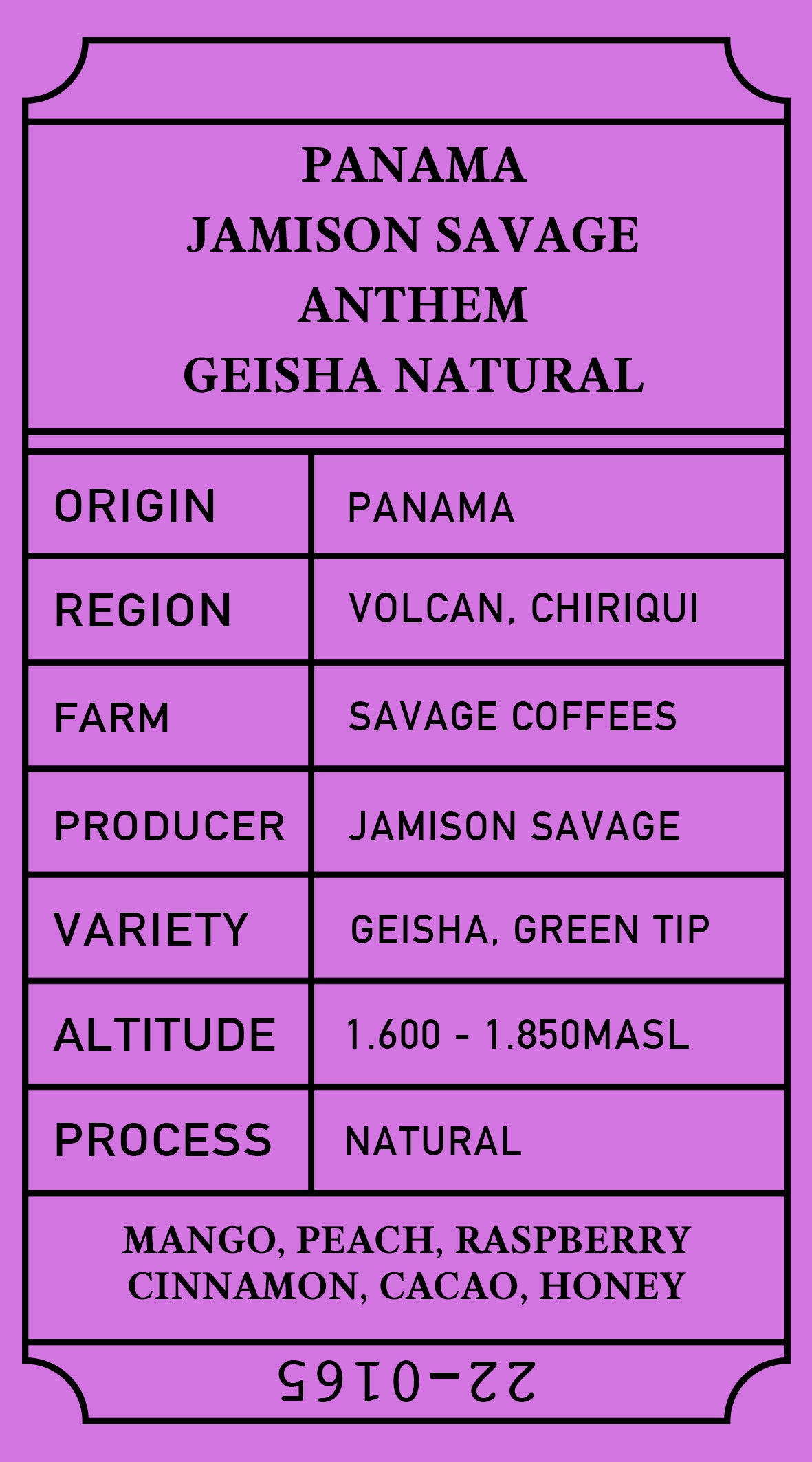 ปานามา Jamison Savage ANTHEM เกอิชาโดยธรรมชาติ