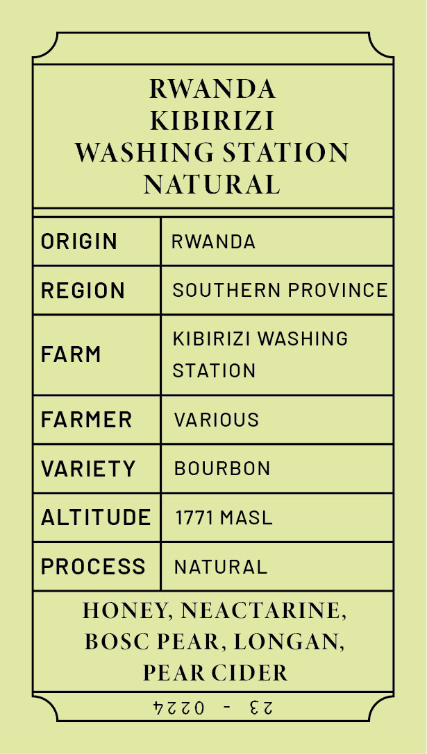 Rwanda Kibirizi Natural