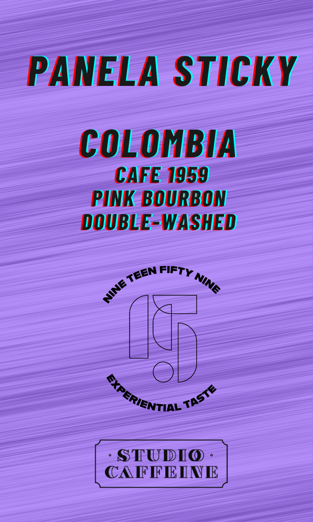 Colombia Cafe 1959 Pink Bourbon Double-washed "Panela Sticky"