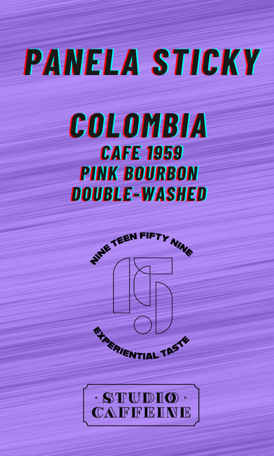 Colombia Cafe 1959 Pink Bourbon Double-washed "Panela Sticky"