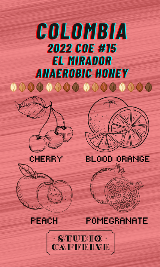 Colombia COE 2022 #15 El Mirador Anaerobic Honey