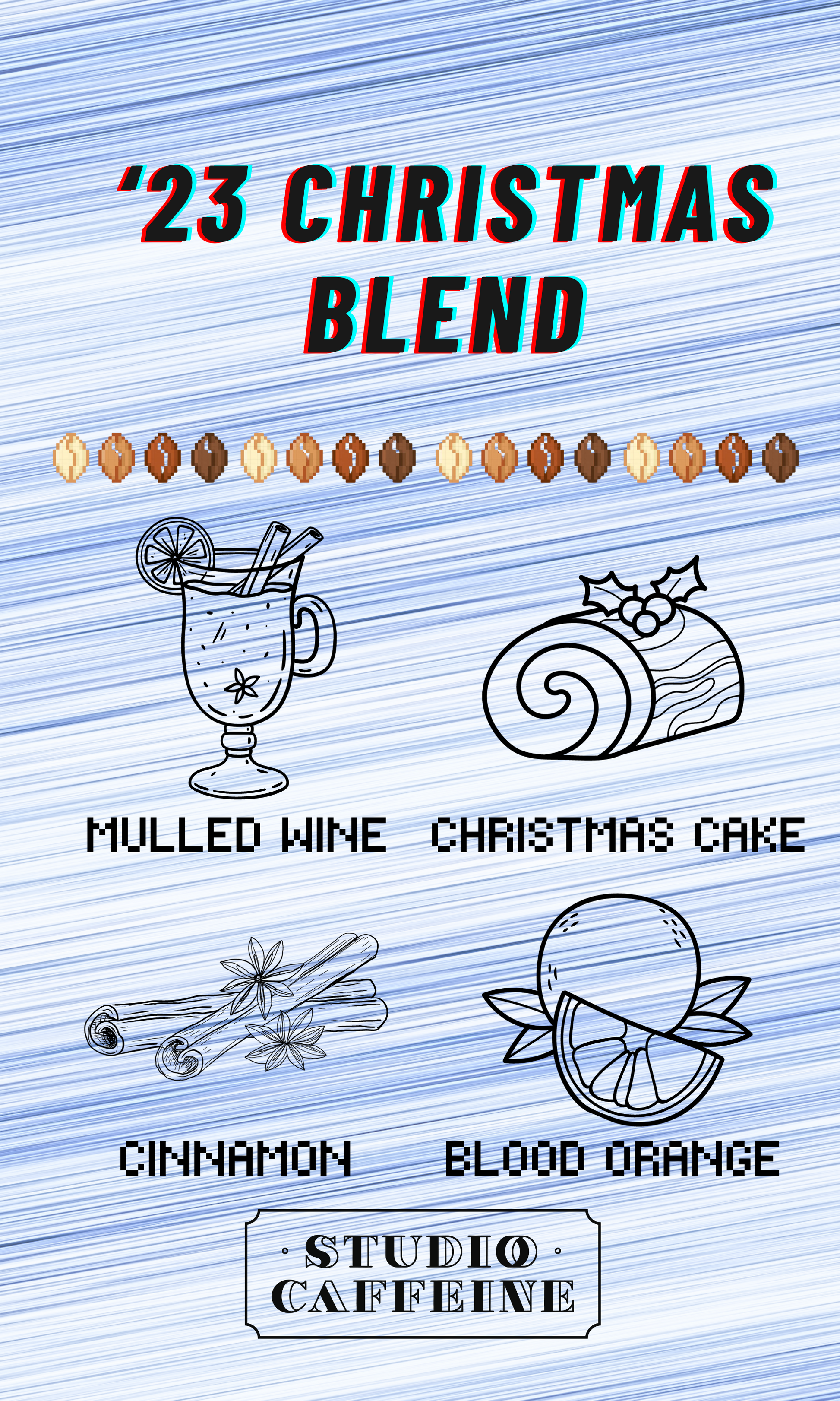 Limited 2023 Studio Caffeine Christmas Coffee Blend Omi-roast