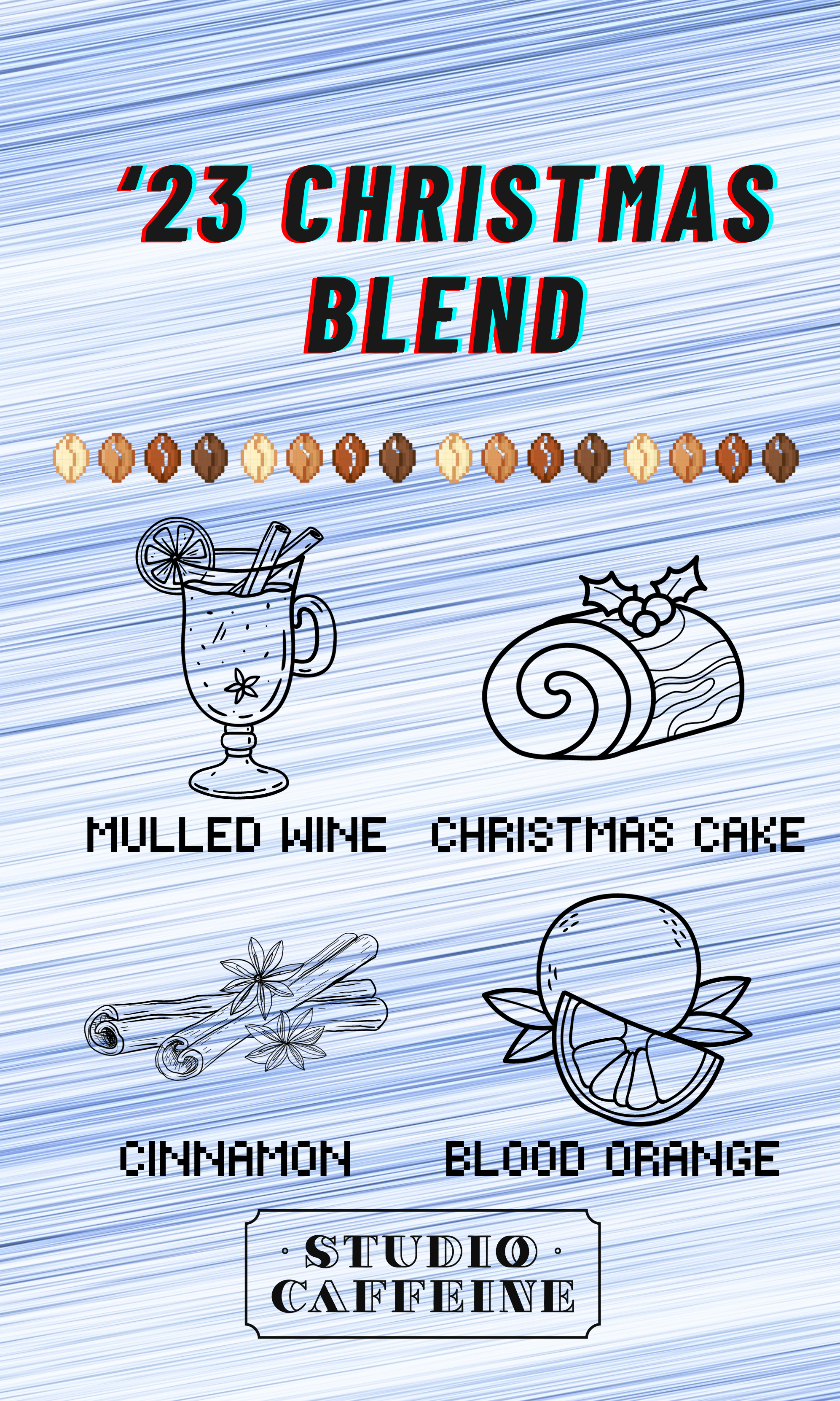 Limited 2023 Studio Caffeine Christmas Coffee Blend Omi-roast
