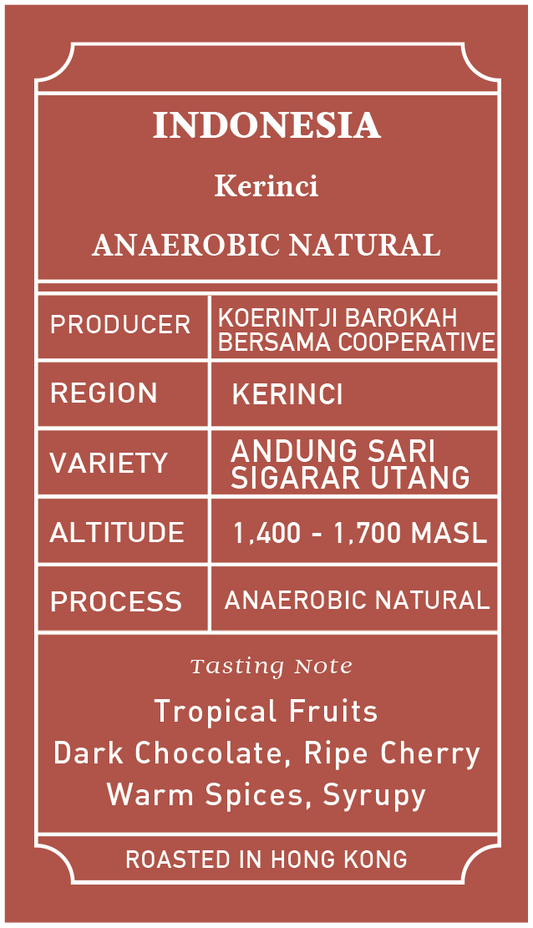 Indonesia Kerinci Anaerobic Natural