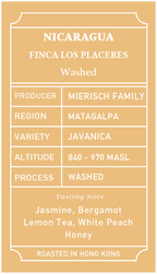 Nicaragua Finca Los Placeres Javanica Washed
