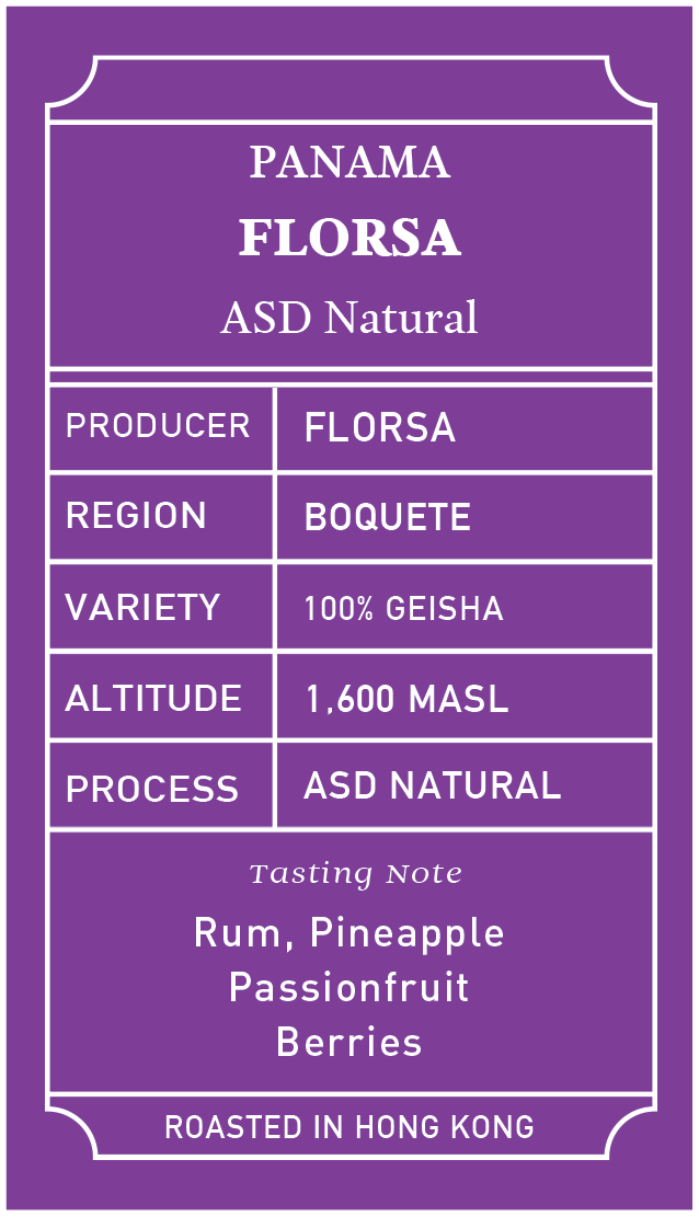 Panama Florsa 100% Geisha ASD Natural