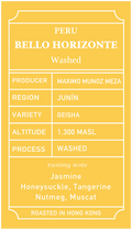 Peru Bello Horizonte Geisha Washed