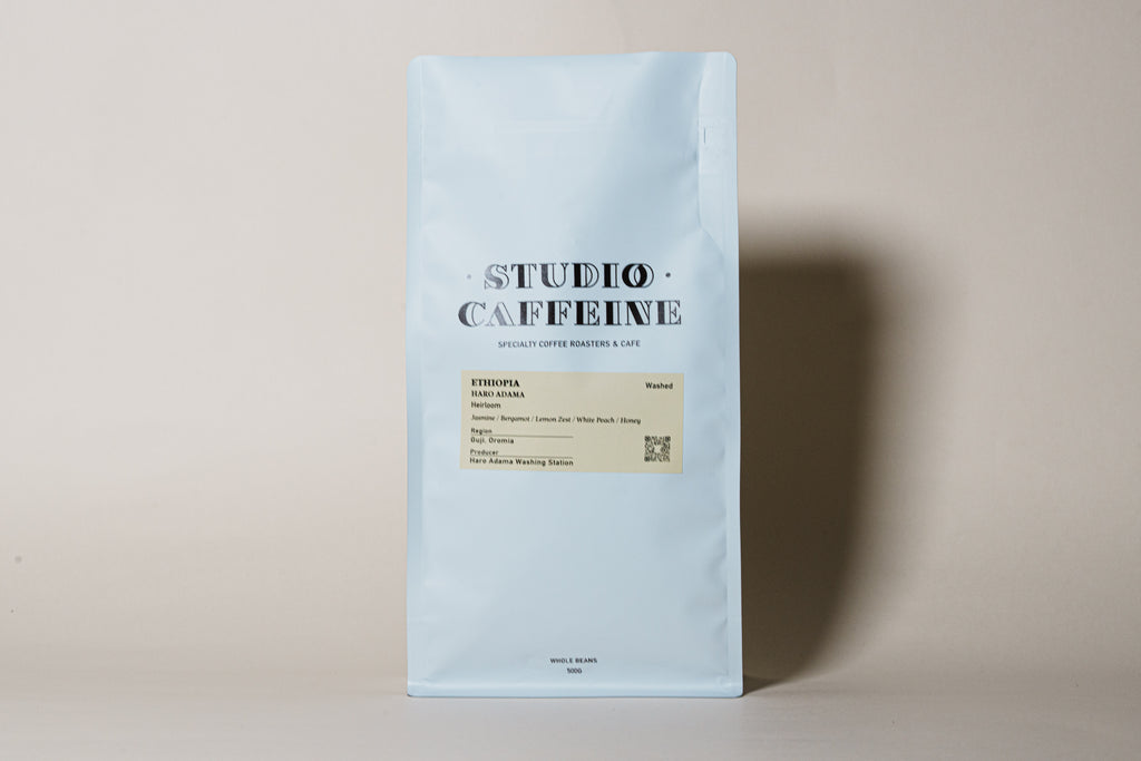 Studio Caffeine Ethiopia Haro Adama coffee beans for filter coffee and espresso