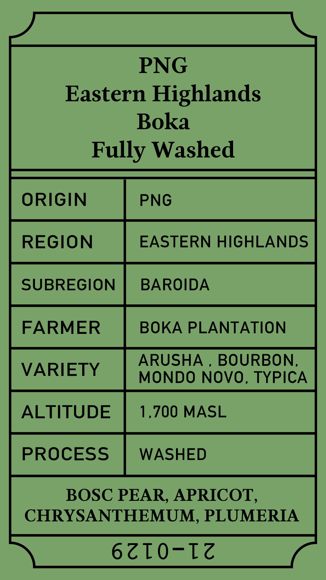 PNG Boka Plantation ล้างแล้ว