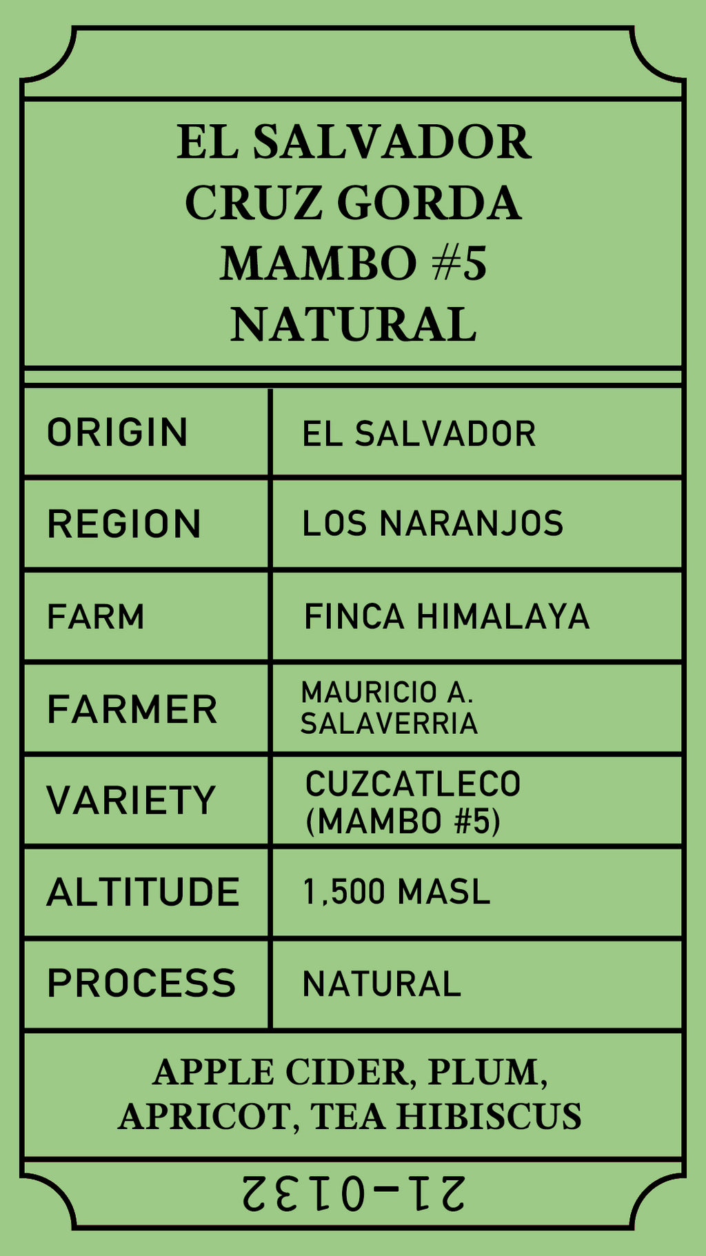 El Salvador Mambo Natural