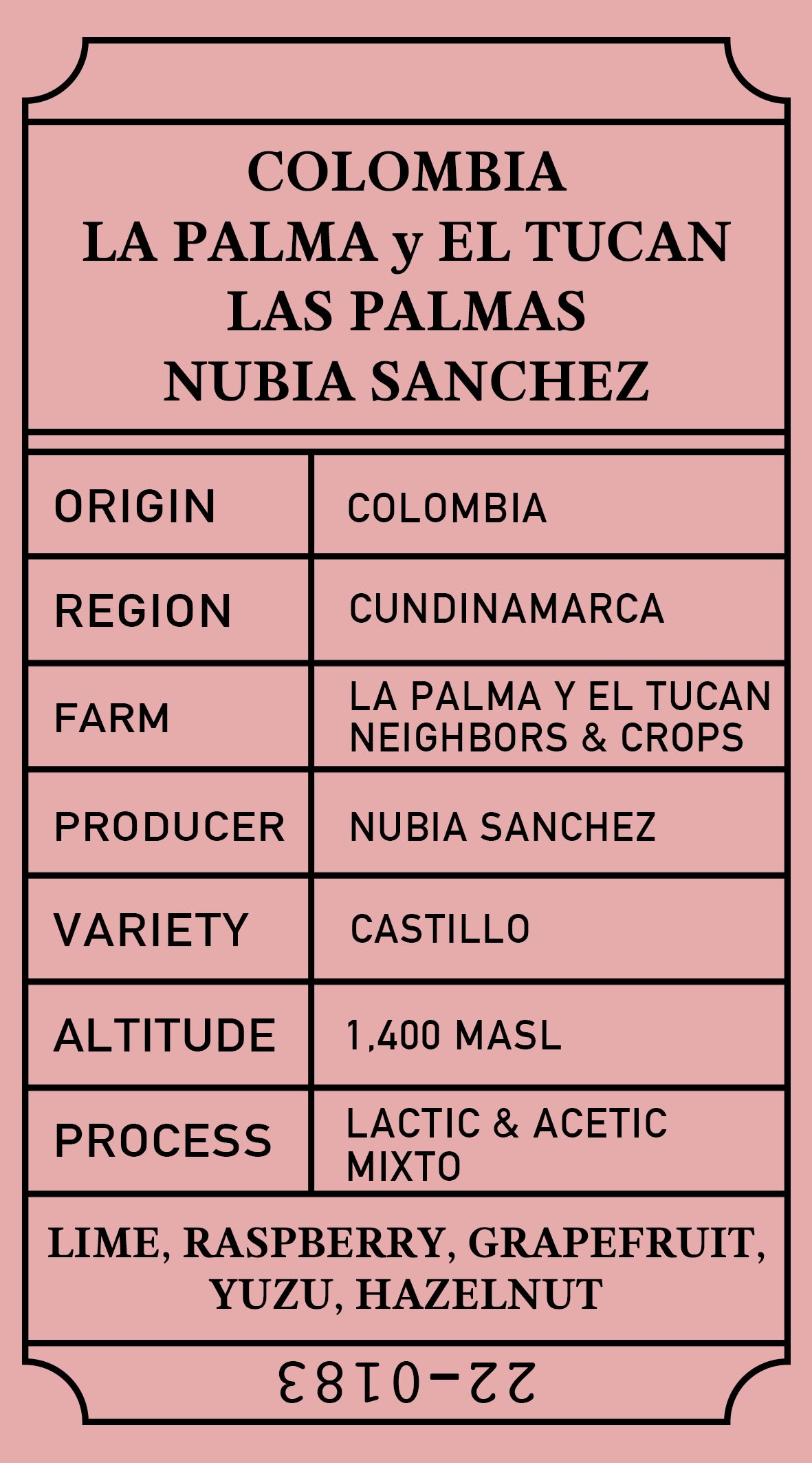 Colombia La Palma y El Tucan Nubia Sanchez Mixto