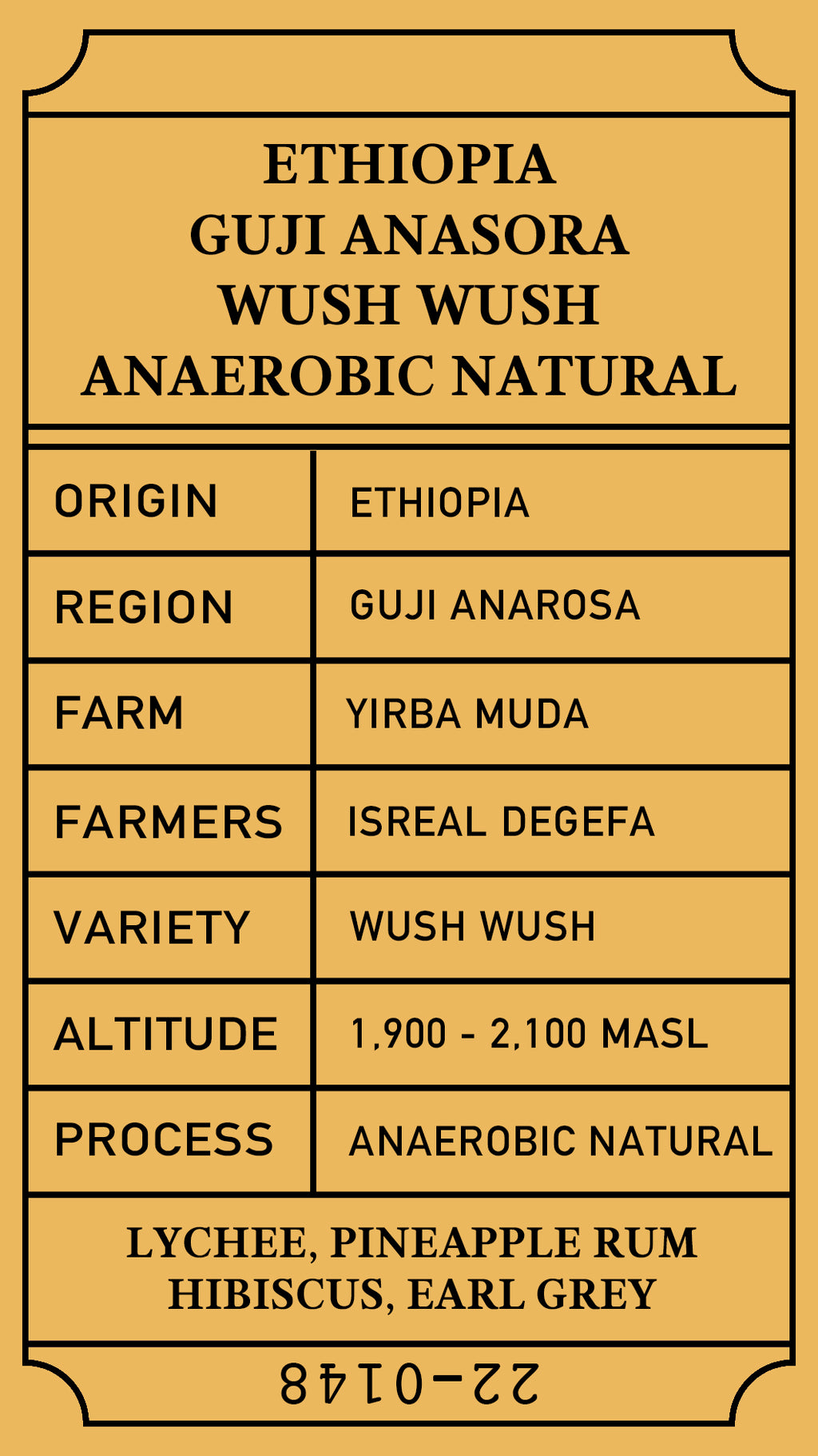 Ethiopia Wush Wush Anaerobic Natural