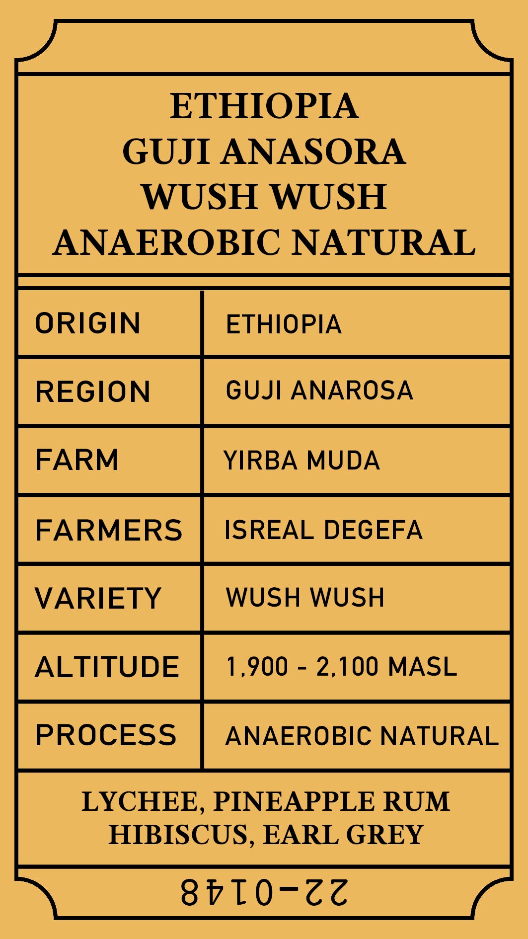 Ethiopia Wush Wush Anaerobic Natural